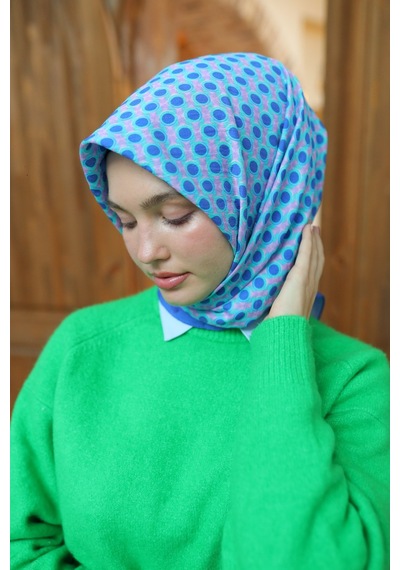 Silk Home Olinda Eşarp 48005-24 Menekşe, Pembe, Cam Göbeği