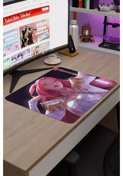 Kpop Demon Hunters Kaymaz Dikişli Kauçuk Oyuncu Mousepad V5 - 48x40 Xl Gaming Mouse Pad Fare Altlığı
