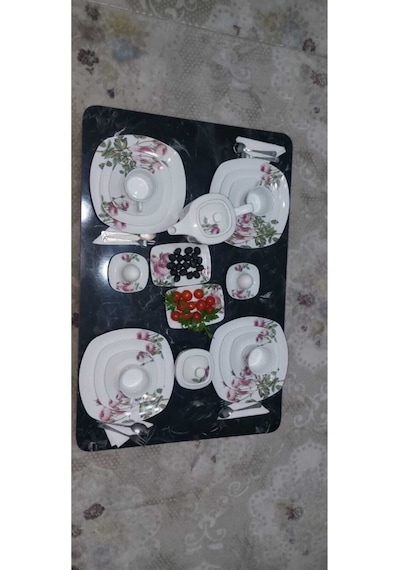Yeni Model Dikdörtgen Yer Sofrası 60 90 Ahşap