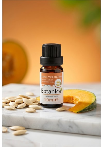 Botanica %100 Saf Kabak Çekirdeği Yağı Soğuk Sıkım Besleyici Doğal Bitkisel Bakım 10 Ml 10 ML