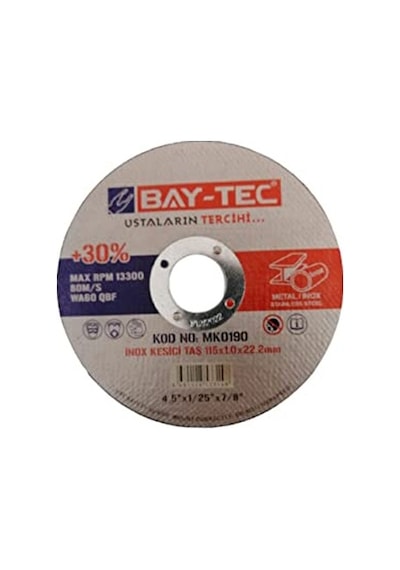 Inox Kesici Taş Disk 115x1.0x22.2mm 10 Adet