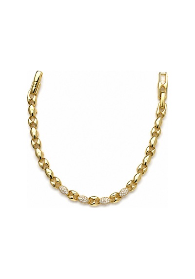 Balenbi Jewelry 14k Gold Renk Zirkon Taş Detaylı Zincir Desenli Kararmaz Çelik Kadın Bileklik 1190 Altın Balenbi Jewelry 14k Gold Renk Zirkon Taş Detaylı Zincir Desenli Kararmaz Çelik Kadın Bileklik 1190 Altın