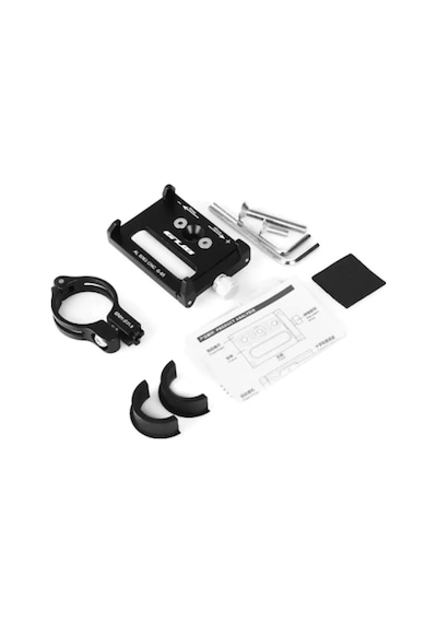 GUB AL6063 CNC G-85 Kr01 Bisiklet Motorsiklet Gidon Metal Vidalı Siyah Telefon Tutucu