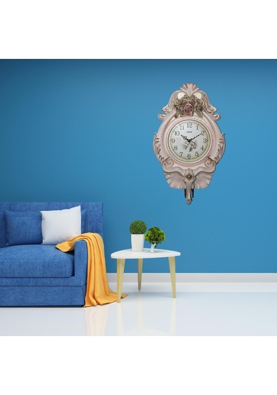 Duvar Saati Fil Temalı Büyük Polyester Saat Ack No.2 40 X 67 Cm çok Renkli