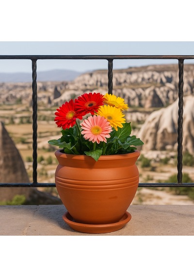 Terracotta Saksı Kahverengi