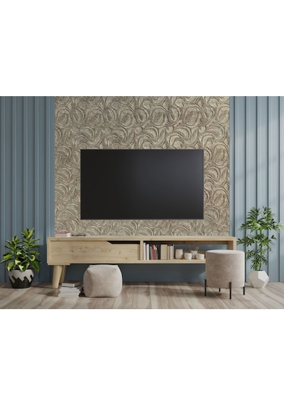 Tink 3d Kendinden Yapışkanlı Akustik Keçe Panel Modern Desenli 52x98 Cm 2 Adet 1 M² Devetüyü
