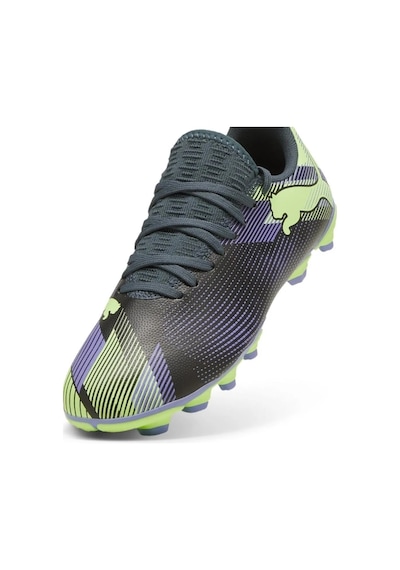 Puma Future Fg/ag Çocuk Krampon Çim Halı Saha Uyumlu Geniş Kalıp Futbol Ayakkabısı Gri - Yeşil