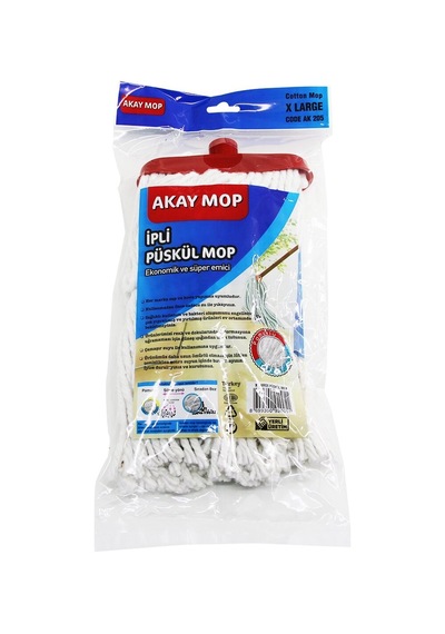 X Large Örgülü İpli Püskül Pamuk Mop 5468