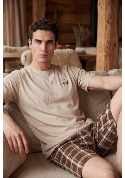 Buratti Erkek Pijama Takımı 6572022 Bej