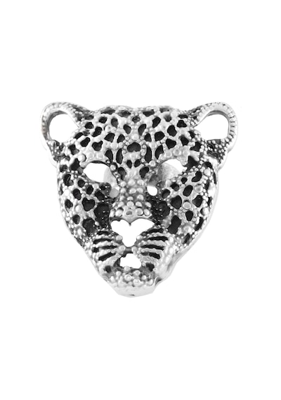 Erkek Antik Gümüş Kaplama Ayarlanabilir Leopar Yüzük N11.11409 Gümüş