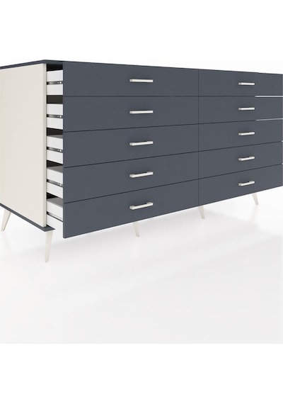 Kronos Konsol 10 Çekmeceli 176x59x99 Aytaşı-antrasit Aytaşı-antrasit