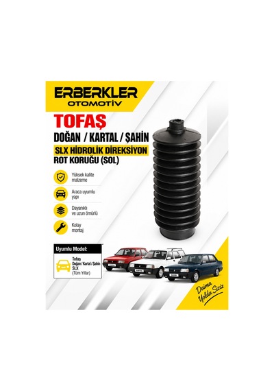 Tofaş Doğan / Kartal / Şahin Slx Hidrolik Direksiyon Rot Koruğu Sol - Erb555