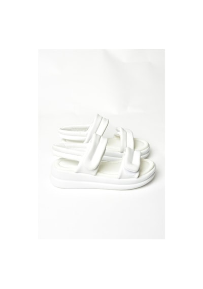 Fox Shoess973910409 Beyaz Kadın Sandalet Beyaz