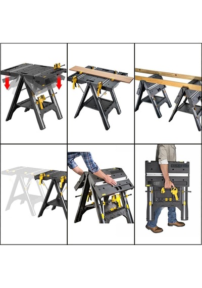 Cat Dh1005 Çok Fonksiyonlu Katlanabilir Çalışma Tezgahı + 2 Adet Tetik İşkence Genel