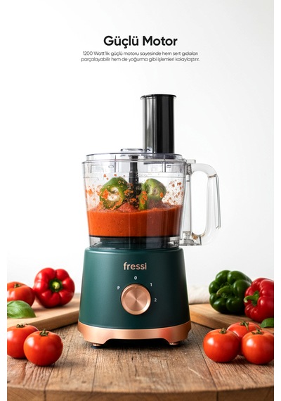 Fressi FR-PBL02 1200 W Power Blender Seti Mutfak Robotu