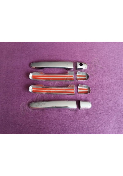 Woc Chrome Toyota Uyumlu Hilux Krom Kapı Kolu 2006-2014 4 Kapı  Paslanmaz