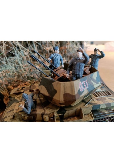 Dragon 6191 1/35 Ölçek, Achtung-jabo Tank Mürettebatı Fransa 1944 Asker Figürleri Plastik Model Kiti-49889