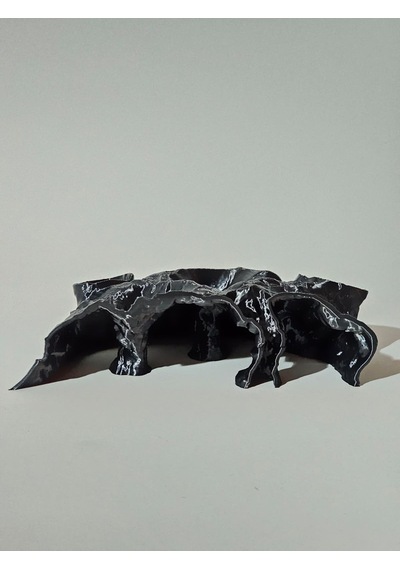 Desenli Mağara Akvaryum Dekoru - Dekoratif Akvaryum Maketi 22 Cm