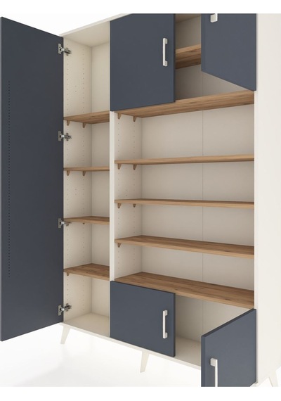 Arges Dolap 10 Raflı 5 Kapaklı 132x30x195 Aytaşı-antrasit/çam Aytaşı Arges Dolap 10 Raflı 5 Kapaklı 132x30x195 Aytaşı-antrasit/çam Aytaşı