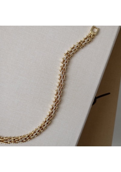 Lente Aksesuar 14k Altın Kaplama Vip Xuping Üç Sıra Zirkon Taşlı Modern Bileklik - Kuyumcu İşçiliği Altın Lente Aksesuar 14k Altın Kaplama Vip Xuping Üç Sıra Zirkon Taşlı Modern Bileklik - Kuyumcu İşçiliği Altın