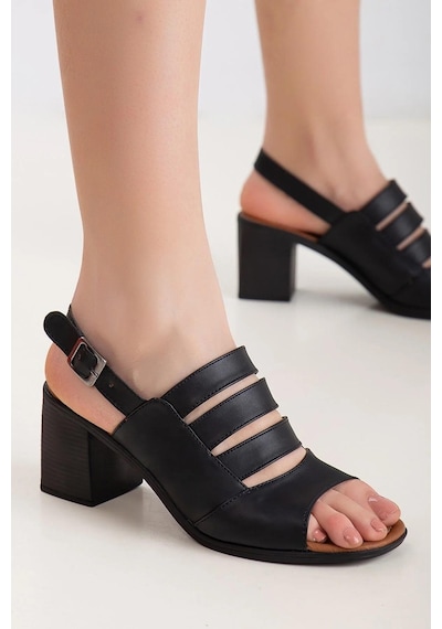 Walkenzo Frzn-2892 Kadın 7 Cm Topuklu Yazlık Ayakkabı 001