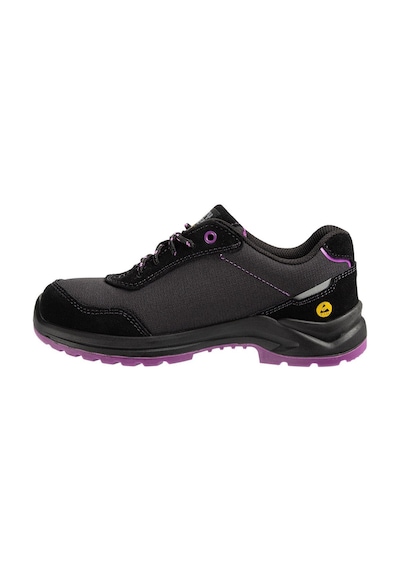 Safety Jogger Organıc S1p Low Sr Sc Lg Esd Cı Fo Kadın İş Güvenlik Ayakkabısı Mor - Siyah