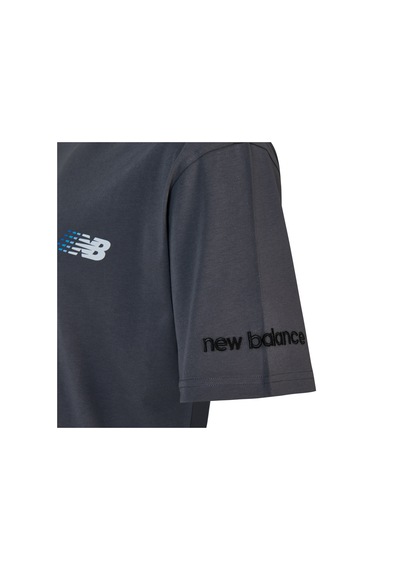 New Balance Nb Lifestyle Men Tshirt Erkek Gri T-shirt - Mnt1644