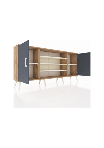 Arges Konsol 5 Raflı 2 Kapaklı 176x30x83 Çam-antrasit/aytaşı Antrasit/aytaşı Arges Konsol 5 Raflı 2 Kapaklı 176x30x83 Çam-antrasit/aytaşı Antrasit/aytaşı