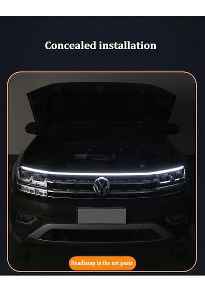 Volkswagen Touareg Kaput Ledi, Gündüz Ledi, Silikon 150cm Beyaz Km