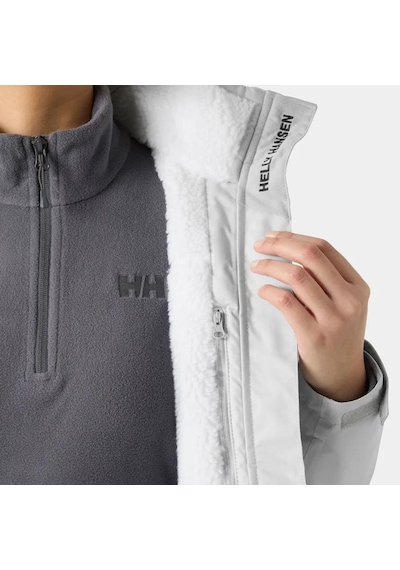 Helly Hansen Crew Hooded Pile Kadın Outdoor Mont-hha.34527 Gri