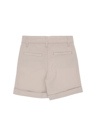 U.S. Polo Assn. Kız Çocuk Bej Cepli Dokuma Şort 50309143-VR011