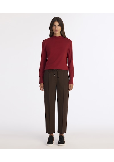 Yargıcı Tapered Yüksek Bel Pantolon 25kkpn3033x 003 Kahverengi