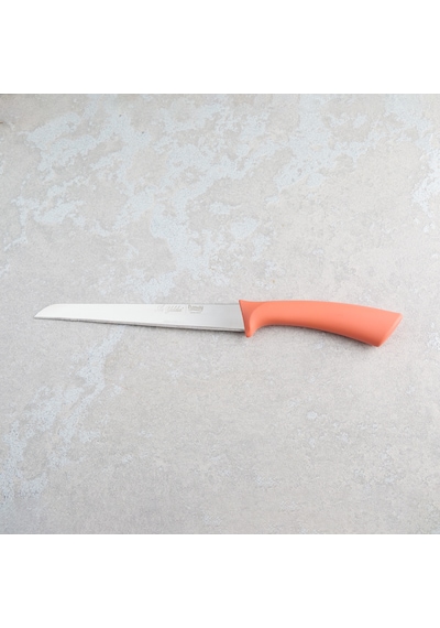 Aryıldız Mira Tırtıklı Ekmek Bıçağı Somon 17 Cm Renkli