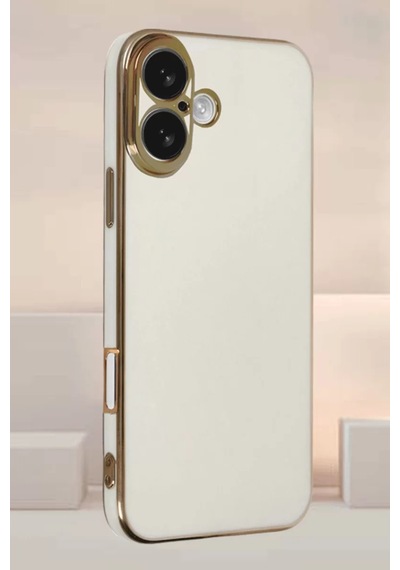 Newface Apple İphone 16 Kılıf Volet Silikon - Beyaz