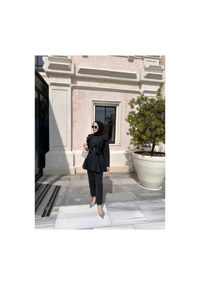 Unika Boutique Arya Takım Lacivert Siyah