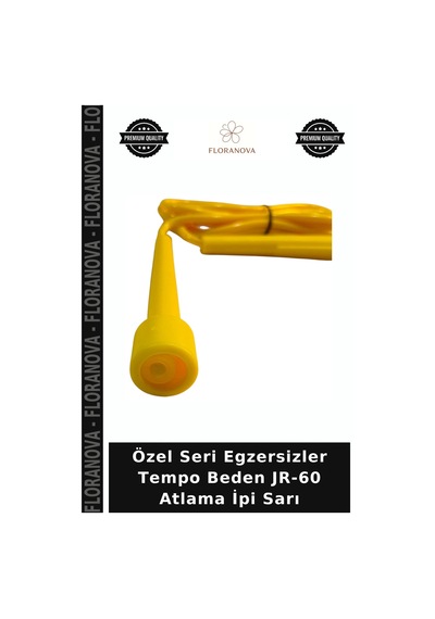 Özel Seri Egzersizler Tempo Beden Jr-60 Atlama İpi Sarı