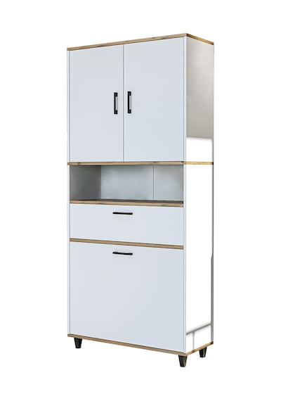 Çamaşır Sepetli Banyo Dolabı, Çok Amaçlı Dolap 90 X 200, Roomart Atlantik Çam - Beyaz Çamaşır Sepetli Banyo Dolabı, Çok Amaçlı Dolap 90 X 200, Roomart Atlantik Çam - Beyaz