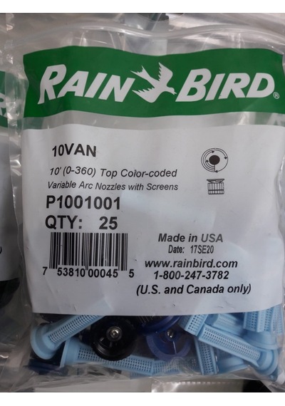 Rain Bird 10 Van Ayarlanabilen Nozul - 25 Adet
