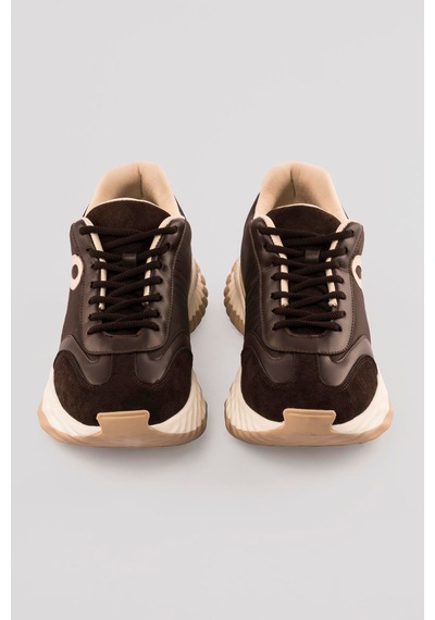 Mubiano Kadın Sneaker Kalın Tabanlı Bağcıklı Spor Ayakkabı Kairo Kahverengi Kahverengi Mubiano Kadın Sneaker Kalın Tabanlı Bağcıklı Spor Ayakkabı Kairo Kahverengi Kahverengi
