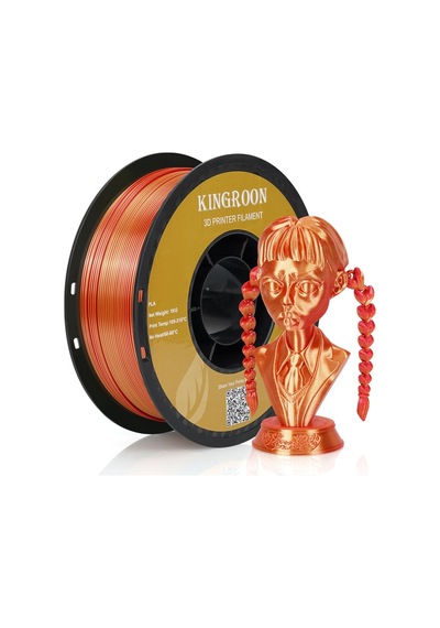 Kingroon Dual Color Filament - Çift Renkli Kırmızı Altın - 1.75 - 1kg