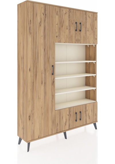 Arges Dolap 10 Raflı 5 Kapaklı 132x30x195 Çam-çam/aytaşı Çam Arges Dolap 10 Raflı 5 Kapaklı 132x30x195 Çam-çam/aytaşı Çam