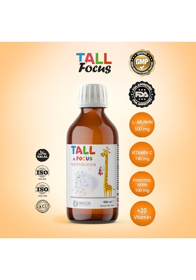 Inmax Tall And Focus Takviye Edici Gıda 150 ML