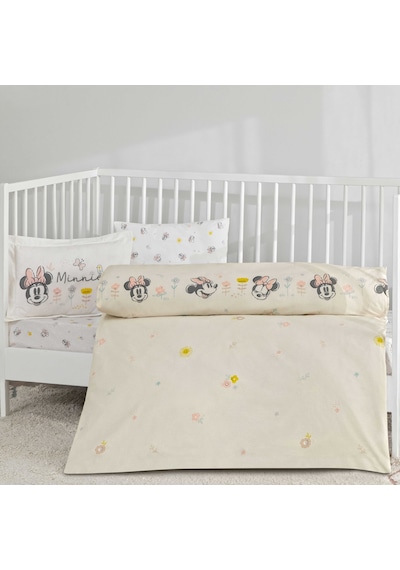Taç Lisanslı Disney Minnie Mouse Dream Baby Pamuk Bebek Nevresim Takımı 000000001000050723