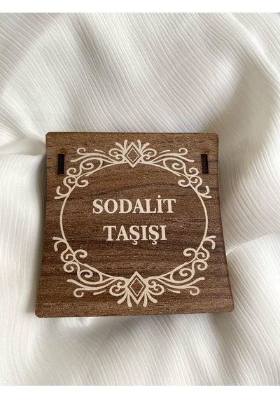 İlknur Doğal Taş Evi Ahşap Kutulu Doğal Taş Bileklik Çok Renkli