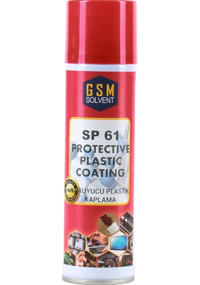 GSM  Solvent SP 61 Koruyucu Plastik Kaplama Spreyi 200 ML