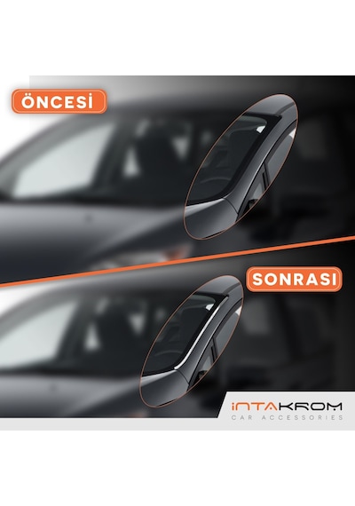Ford Fiesta Krom Ön Cam Çıtası 2 Parça 2009 - 2017 Ford Fiesta Krom Ön Cam Çıtası 2 Parça 2009 - 2017