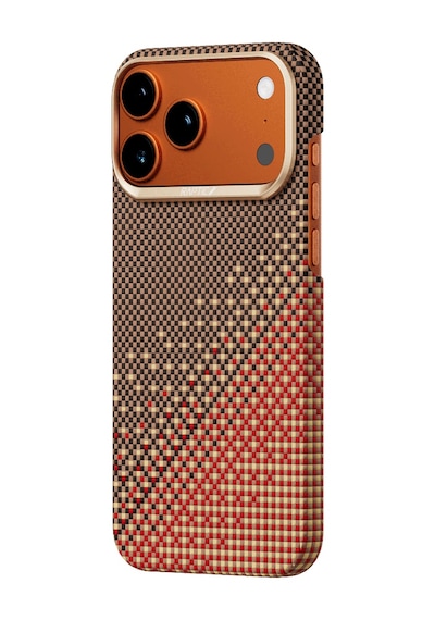 Apple Uyumlu iPhone 17 Pro Max Kılıf M safe Özellikli Raptic Aramid Skin Serenity Serisi Kapak Kahverengi
