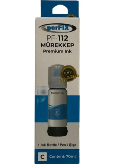 Perfıx Pf T112c Mavi Şişeli Mürekkep 70 Ml