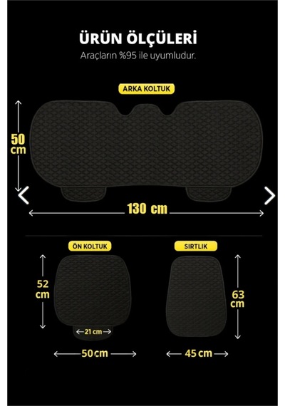 Volkswagen Beetle 1998 - 2011terletmez Kaymaz Keten Oto Minder Kılıf Komple Set 7 Parça Gri 7
