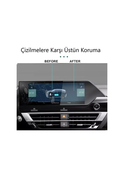 Citroen E-c4 10 İnç Mat Ekran Koruyucu Multimedya Navigasyon ' Sadece Ekran Koruyucu